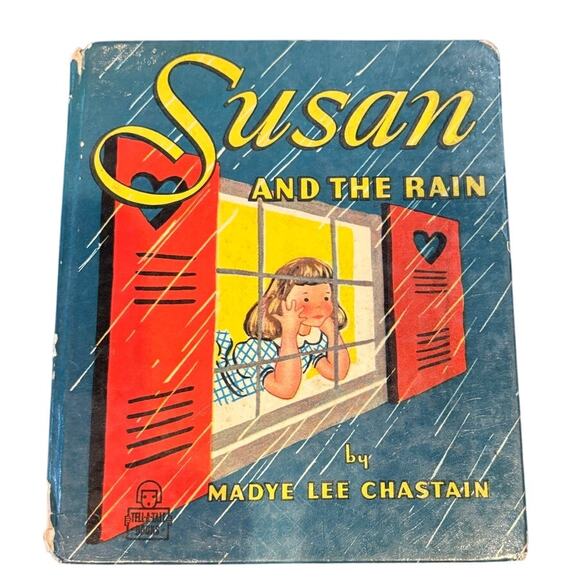 VTG 1947 Susan and the Rain a Whitman Tell-a-Tale Book by M.L. Chastain, HC - Picture 1 of 5